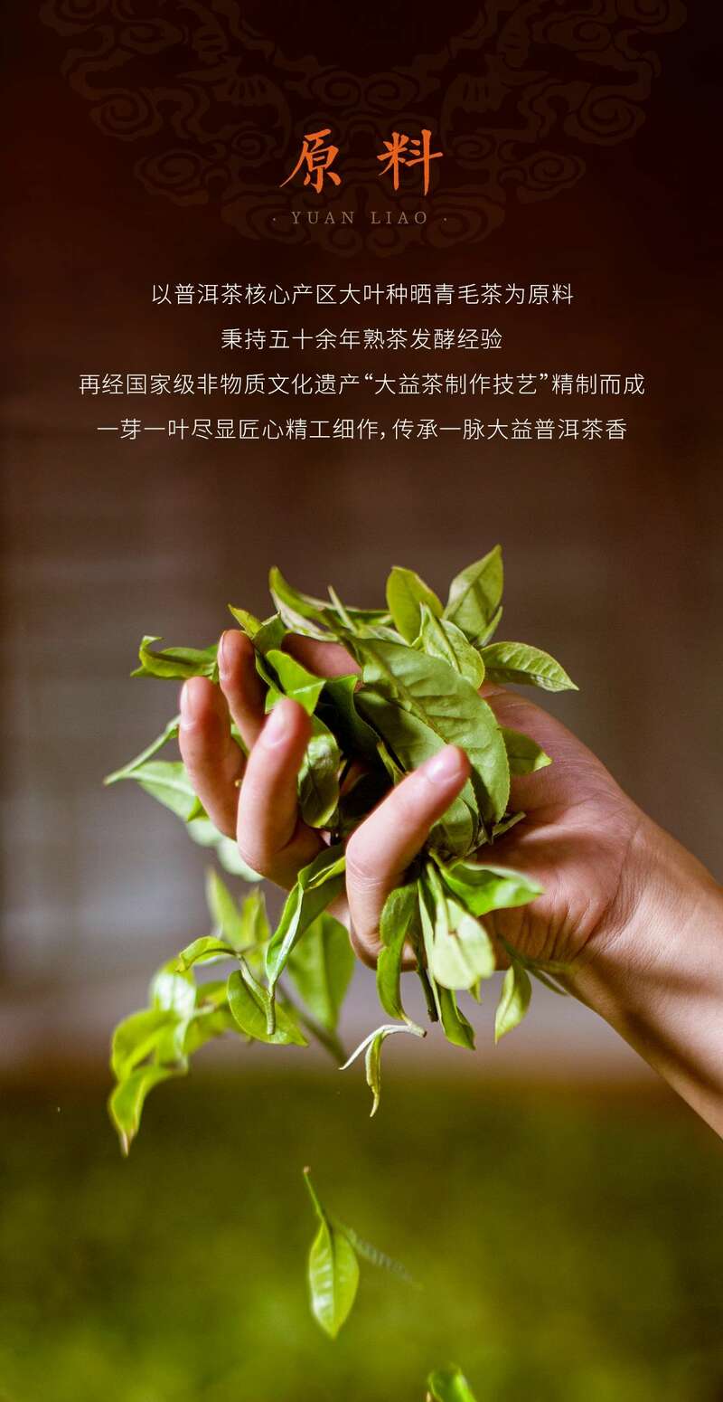 大益福庆有余普洱茶礼盒 双鲤逐游设计寓意富贵有余 brand_alt_mark