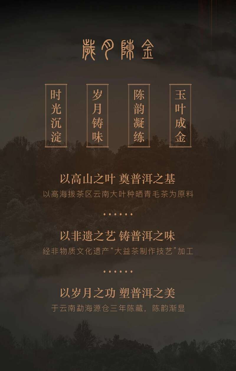 999g厚砖普洱茶亮相复古皮箱设计 诠释岁月沉淀价值 岁月铸味,玉叶成金 大益999克生茶厚砖岁月陈金开启质感好礼