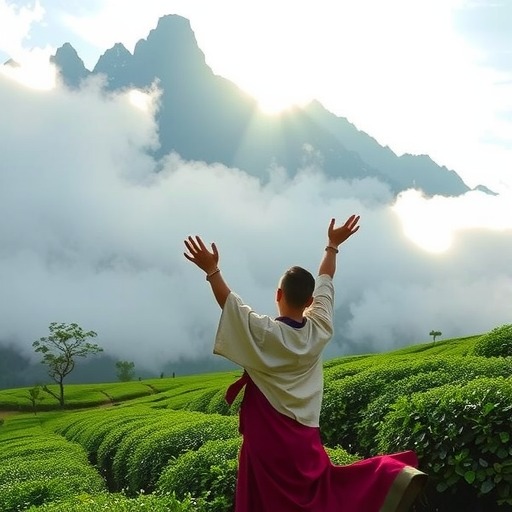 巴山青茶文化节再现传统祭祀仪式