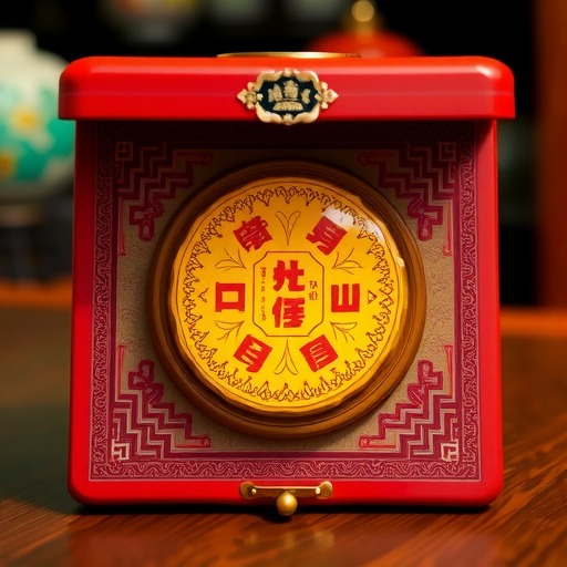 七子饼茶臻品黄印 普洱熟茶珍藏工艺 七子饼茶臻品黄印 普洱熟茶珍藏工艺