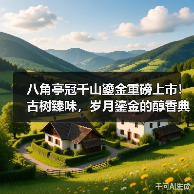 八角亭冠千山鎏金重磅上市！古树臻味，岁月鎏金的醇香典藏（图2）