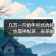 几万一斤的牛栏坑肉桂,也是拼配茶,岩茶圈已经没有纯料茶了吗?(图1) 几万一斤的牛栏坑肉桂,也是拼配茶,岩茶圈已经没有纯料茶了吗?(图1)