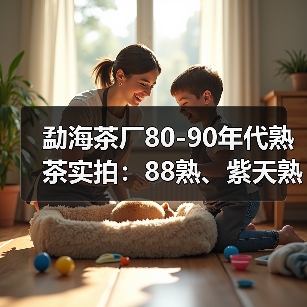 勐海茶厂80-90年代熟茶实拍：88熟、紫天熟、94熟、97水蓝印熟等（图3）
