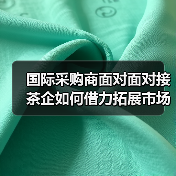 国际采购商面对面对接 茶企如何借力拓展市场？（图1）