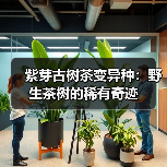 紫芽古树茶变异种：野生茶树的稀有奇迹（图1）
