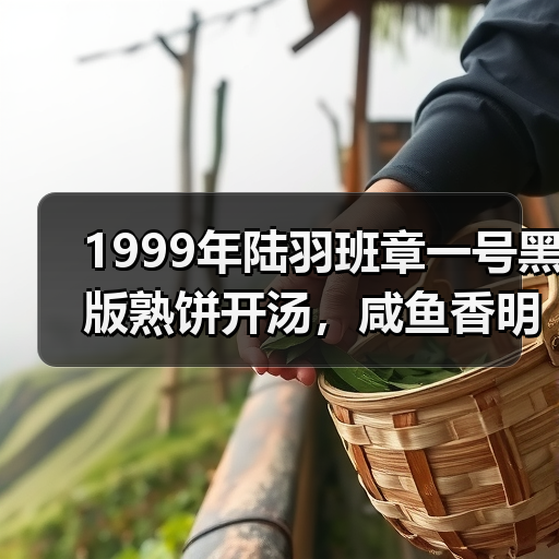 1999年陆羽班章一号黑版熟饼开汤，咸鱼香明显，苦底纯粹直接！（图1）