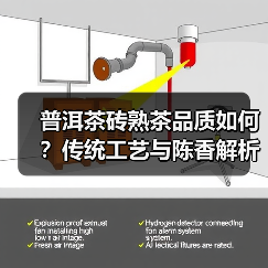 普洱茶砖熟茶品质如何?传统工艺与陈香解析(图1) 普洱茶砖熟茶品质如何?传统工艺与陈香解析(图1)
